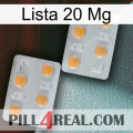 Lista 20 Mg 25